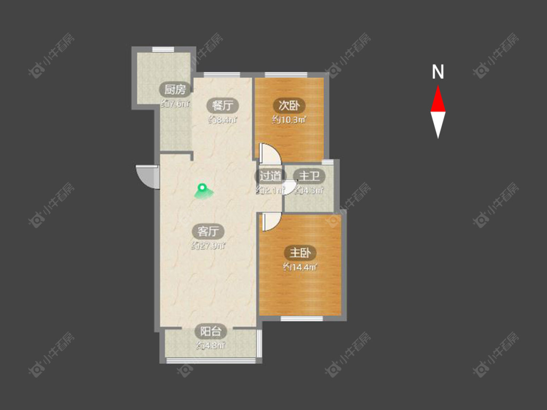 常州腾龙苑西区在售二手房源户型图_小牛看房