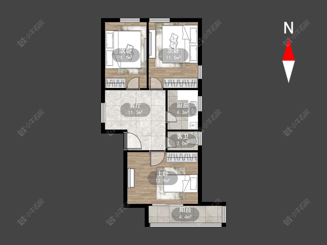白云新村房源户型图 常州白云新村在售二手房源户型图_小牛看房