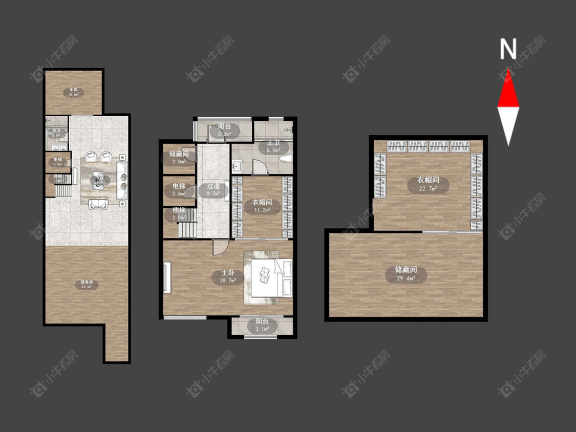 常州新城香溢澜桥一期在售二手房源户型图_小牛看房
