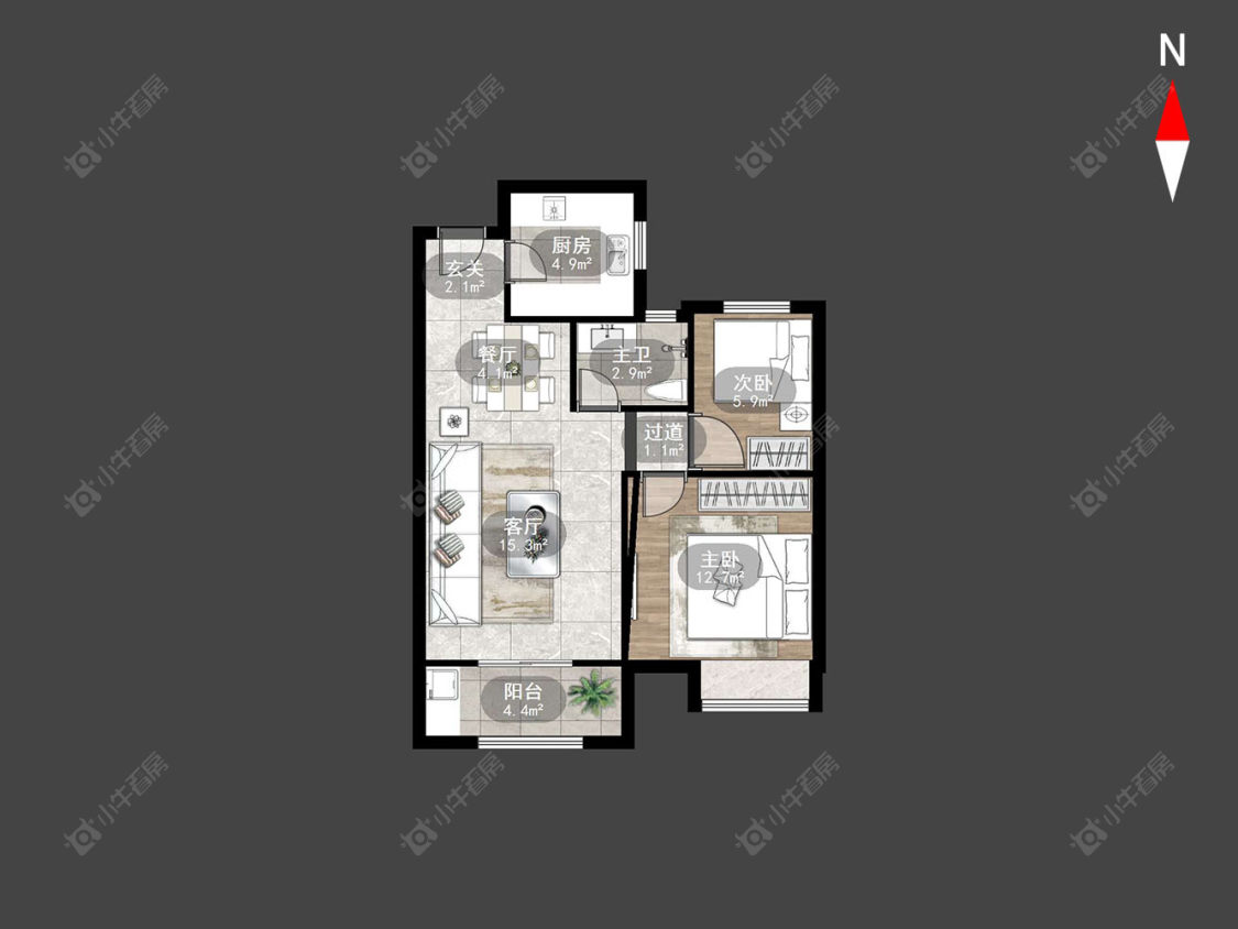 清云澜湾A区房源户型图 常州清云澜湾A区在售二手房源户型图_小牛看房