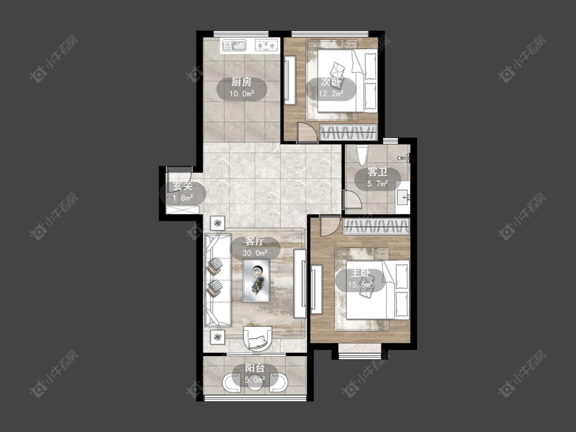 常州金鼎城市花园在售二手房源户型图_小牛看房