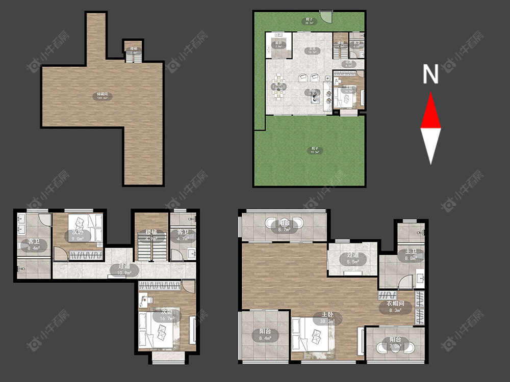 常州璞樾春秋在售二手房源户型图_小牛看房