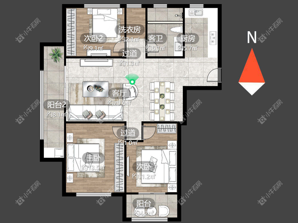 常州百兴华府一期在租房源_小牛看房