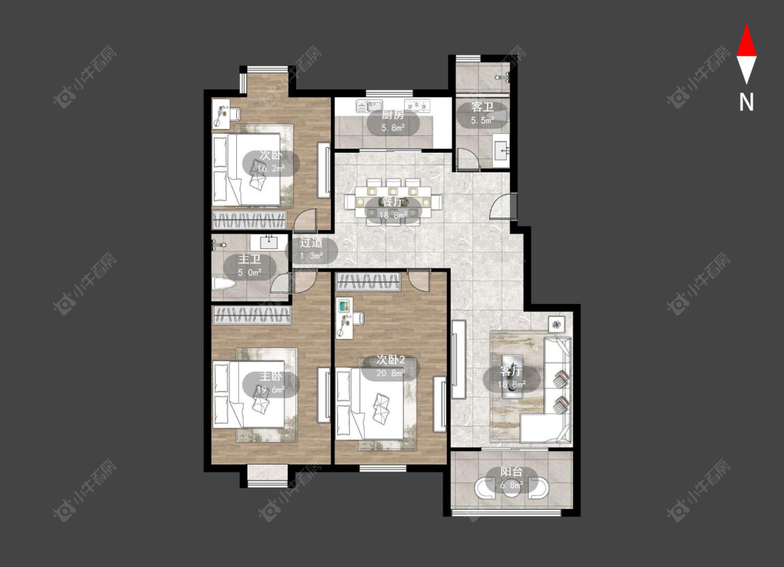 常州名桂坊在售二手房源户型图_小牛看房