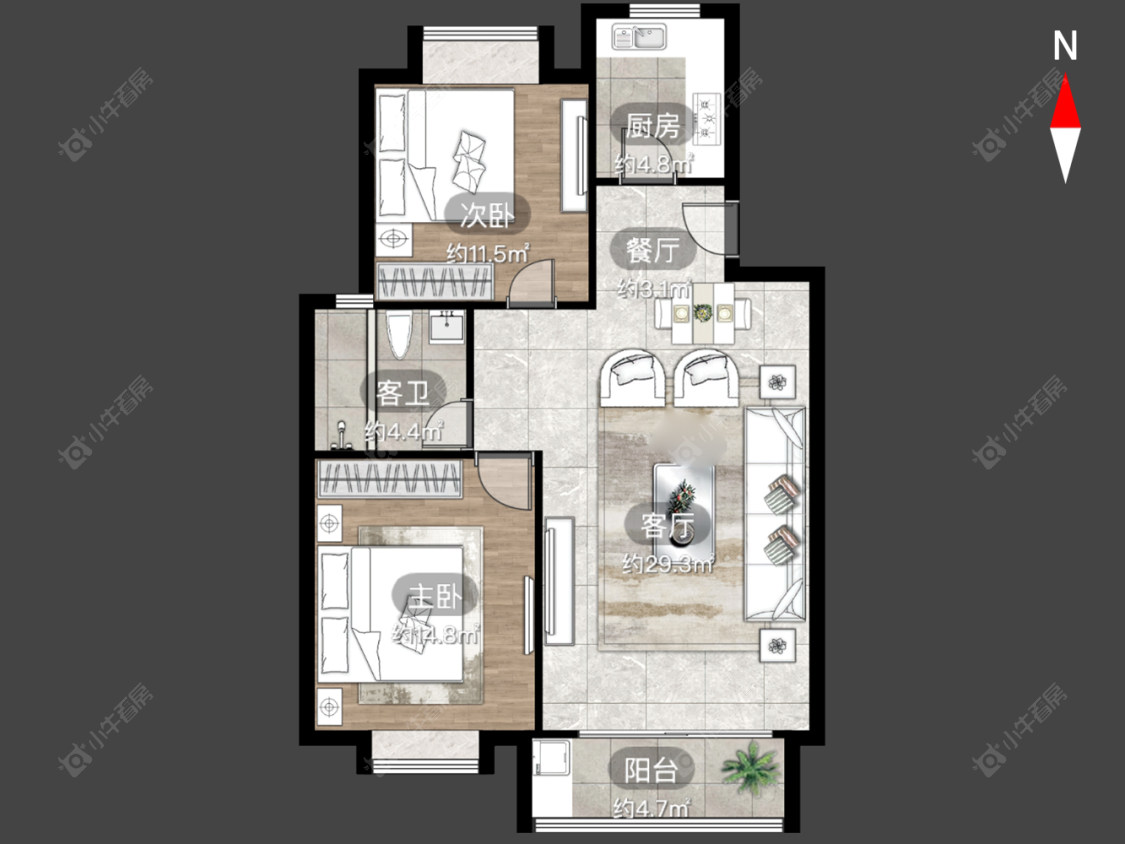 常州丰乐花苑2室2厅1卫在售二手房房源图片