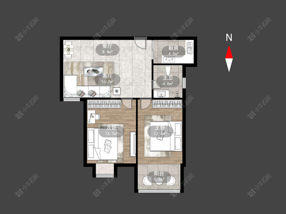 常州祥龙苑在售二手房源户型图_小牛看房