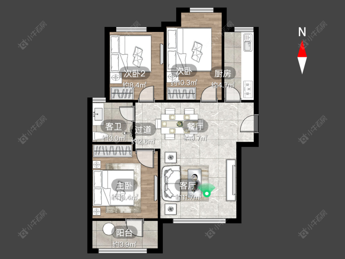 锦绣天地房源户型图 常州锦绣天地在售二手房源户型图_小牛看房
