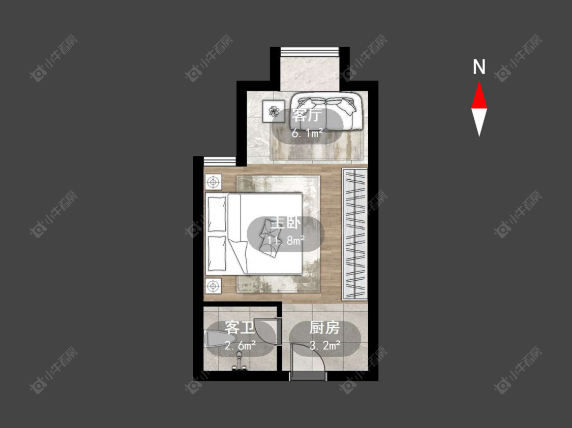 凯旋城西区房源户型图 常州凯旋城西区在售二手房源户型图_小牛看房