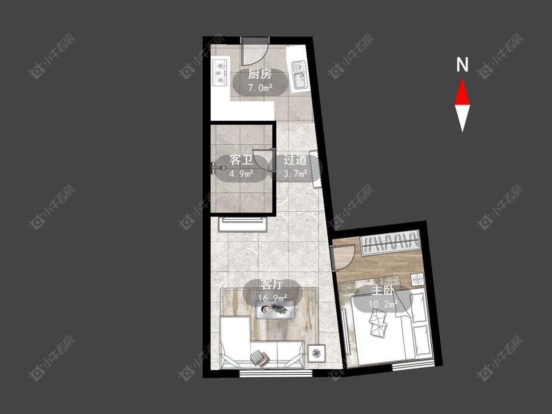 常州凯纳商务广场在售二手房源户型图_小牛看房