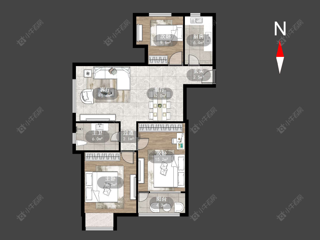 常州东城明居在售二手房源户型图_小牛看房