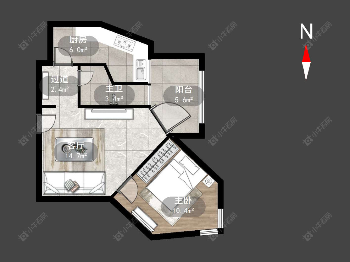 常州高成天鹅湖（公寓）在售二手房源户型图_小牛看房