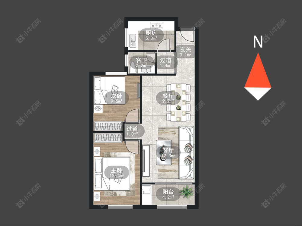 常州泰盈八千里在售二手房源户型图_小牛看房