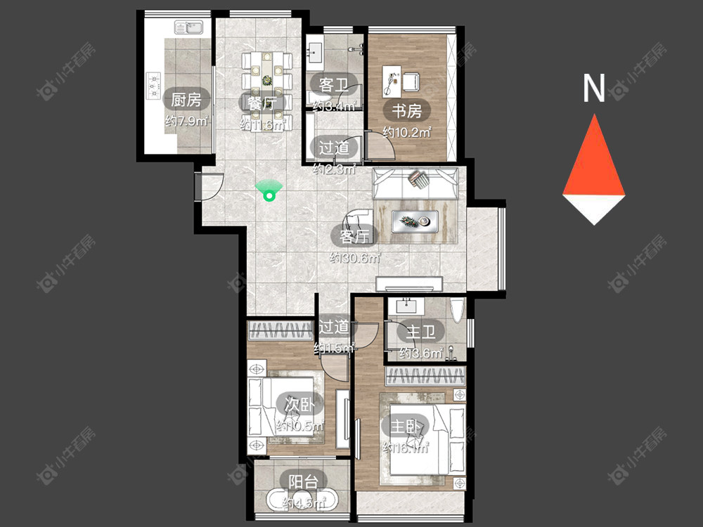 常州上书房在售二手房源户型图_小牛看房