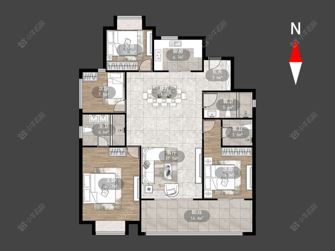 常州路劲城二期在售二手房源户型图_小牛看房