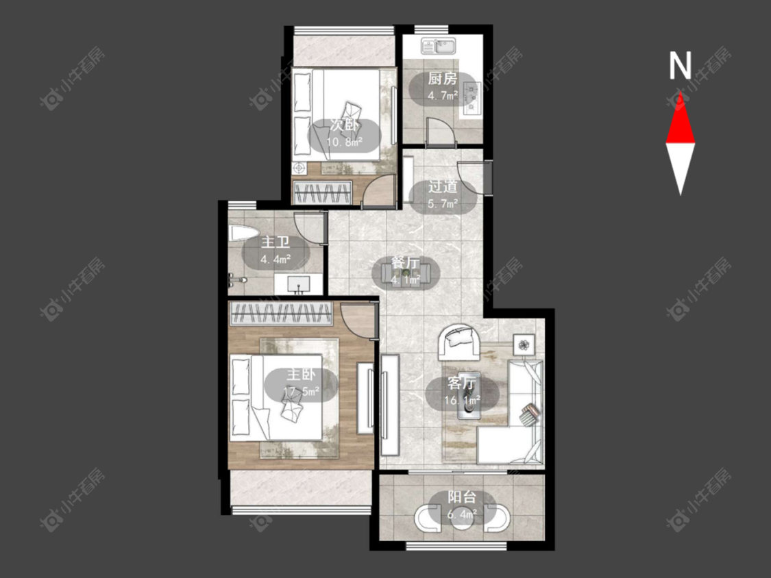 空港一村房源户型图 常州空港一村在售二手房源户型图_小牛看房