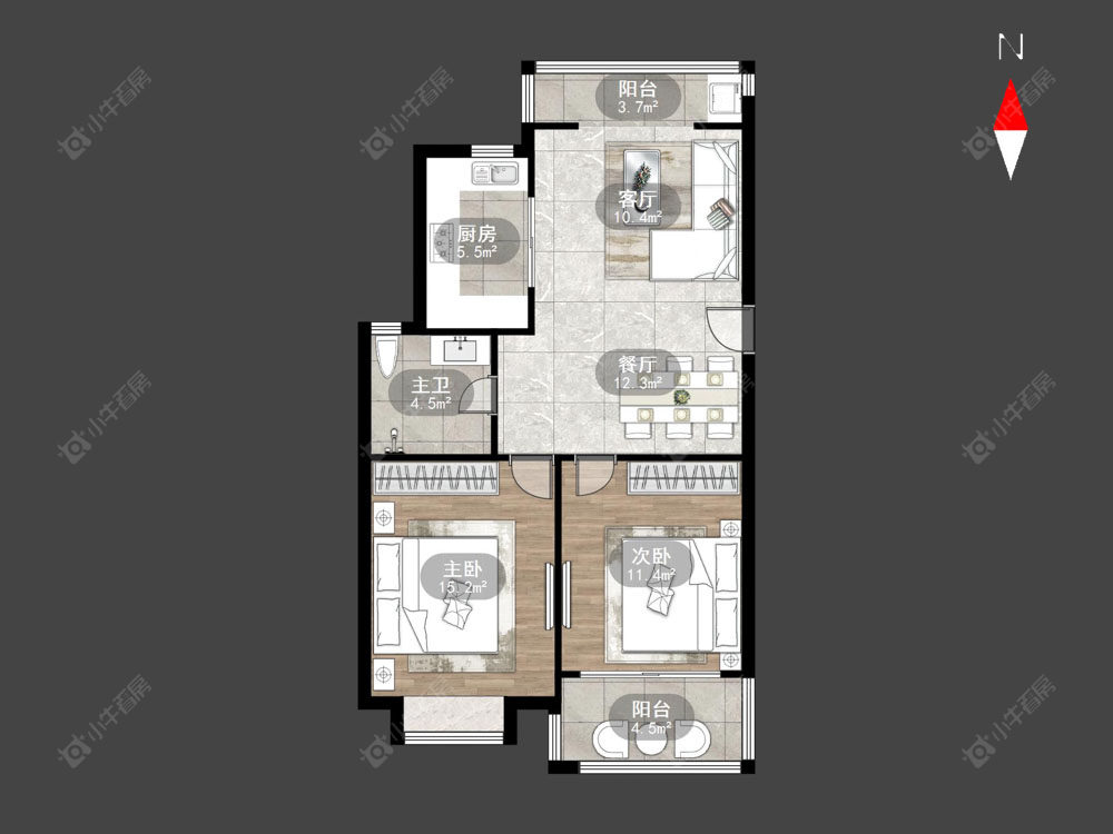 常州腾龙苑东区在售二手房源户型图_小牛看房