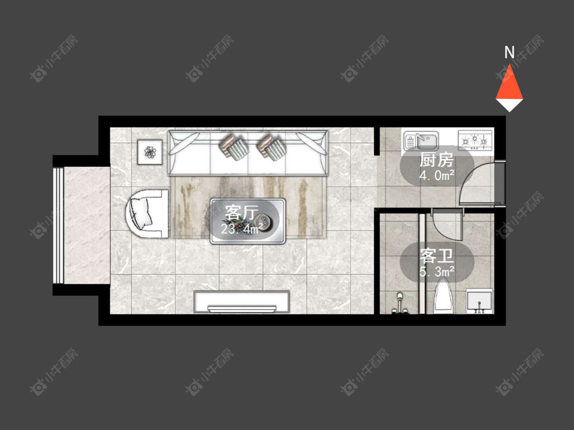 武进万达广场房源户型图 常州武进万达广场在售二手房源户型图_小牛看房