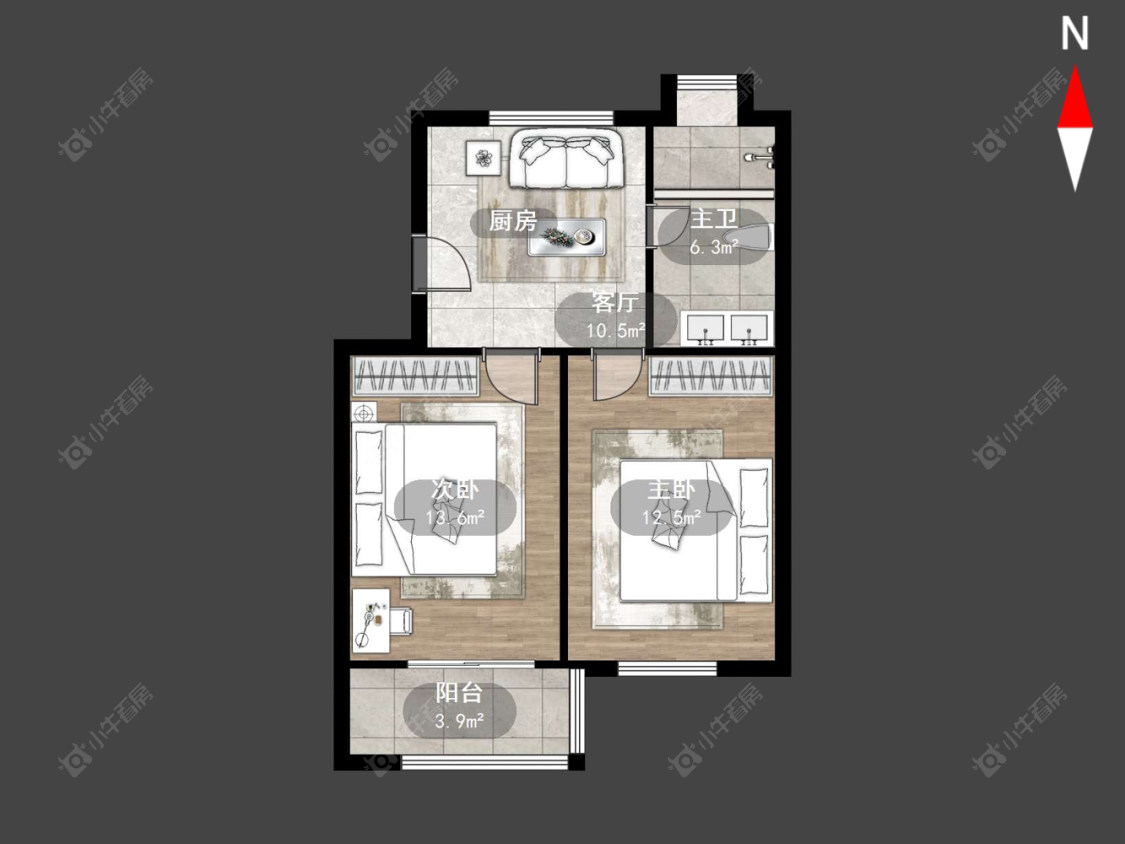常州玉带路在售二手房源户型图_小牛看房