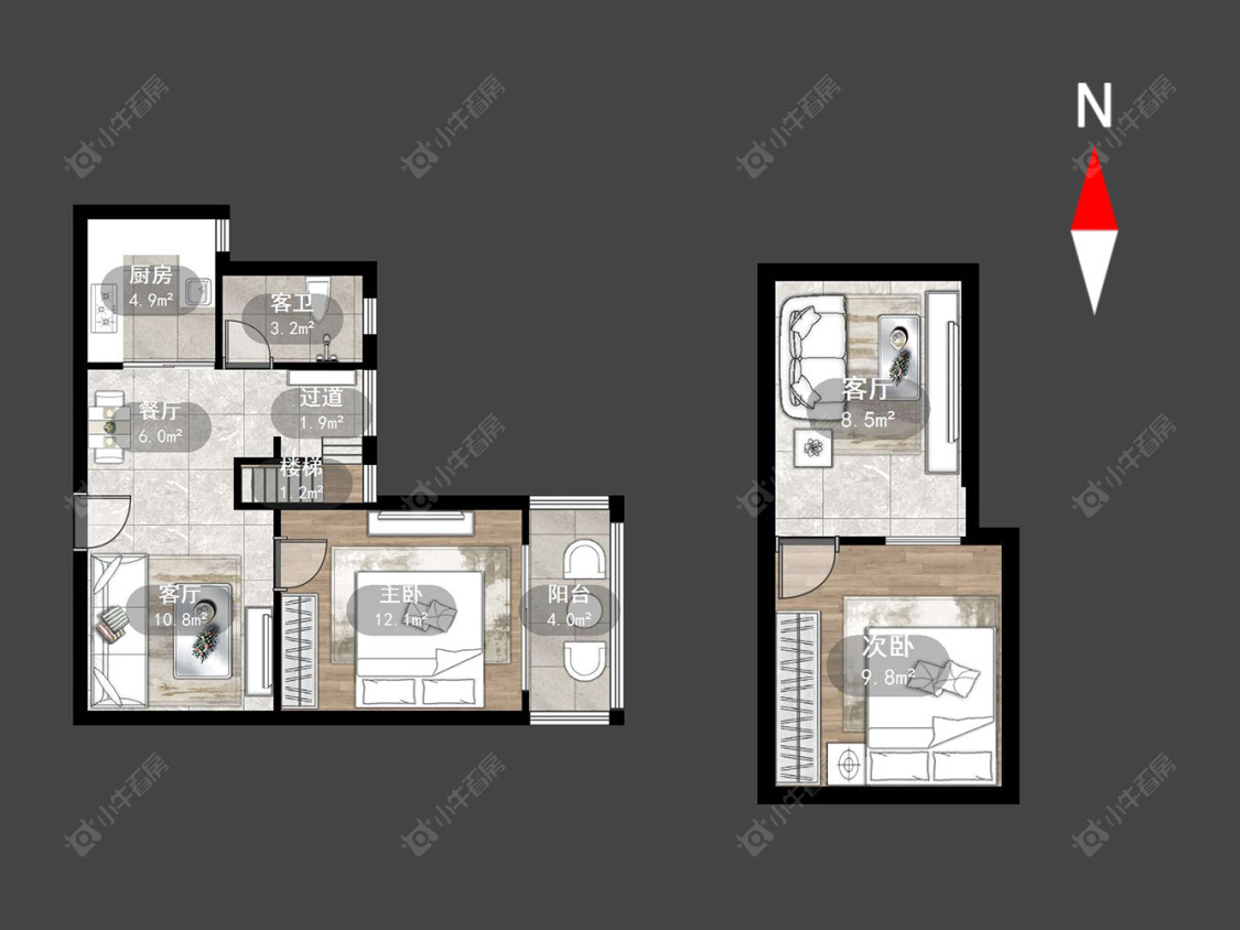 格兰艺堡一期房源户型图 常州格兰艺堡一期在售二手房源户型图_小牛看房