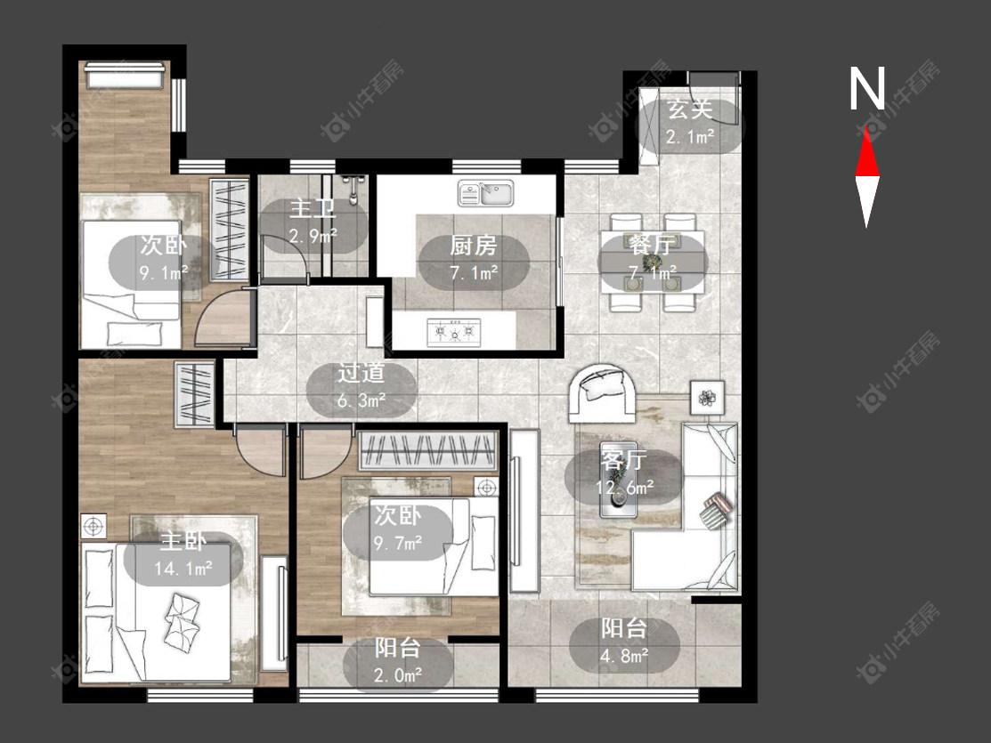 常州菱溪名居在售二手房源户型图_小牛看房