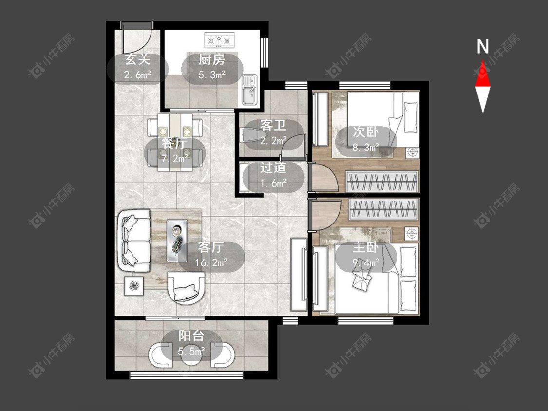 常州山水雅居在售二手房源户型图_小牛看房