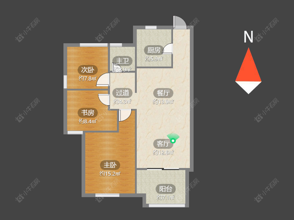 新城帝景南区房源户型图 常州新城帝景南区在售二手房源户型图_小牛看房