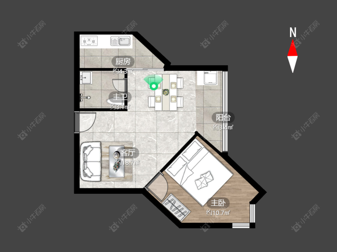 高成天鹅湖(公寓)房源户型图 常州高成天鹅湖(公寓)在售二手房源户型图_小牛看房