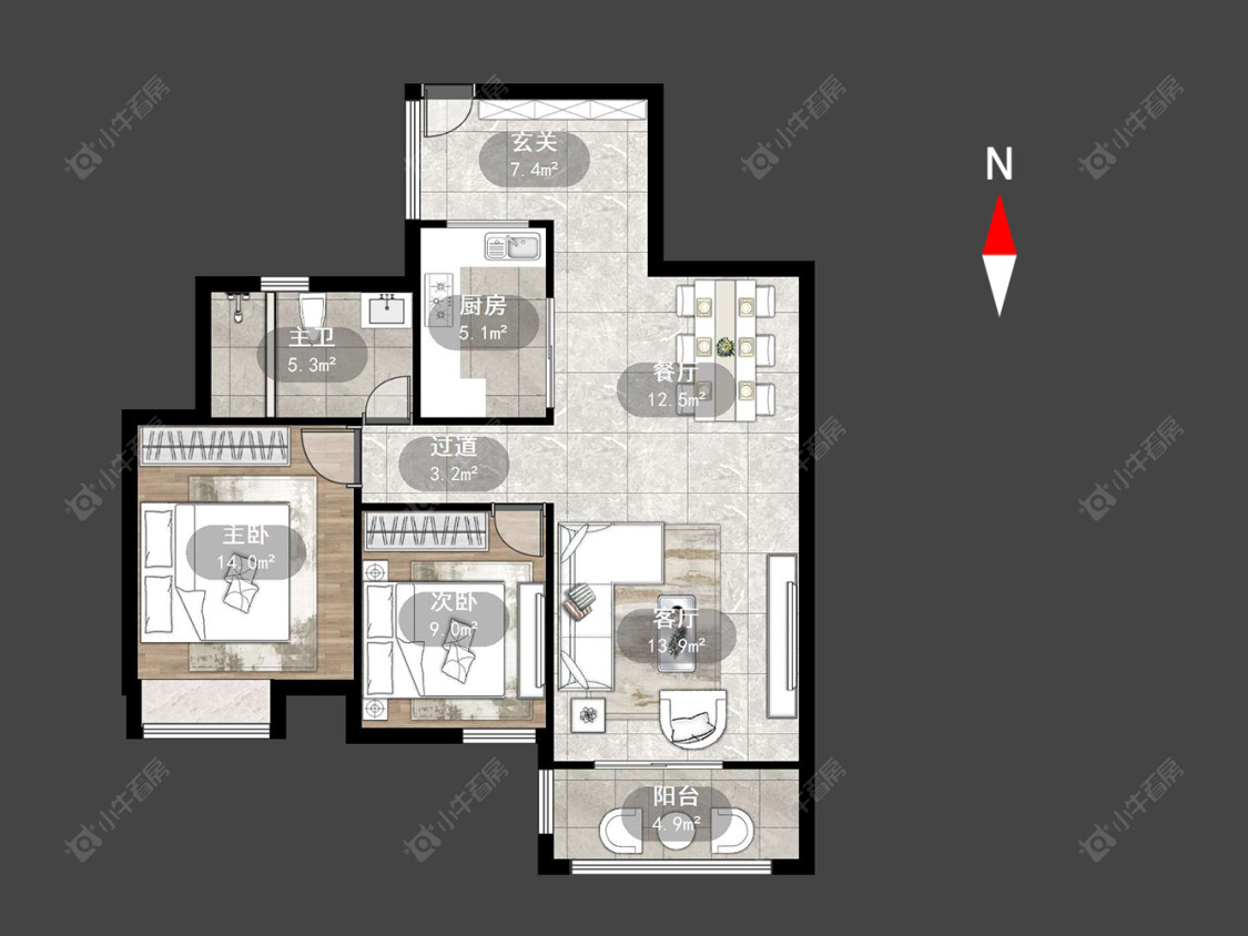 绿都万和城三区房源户型图 常州绿都万和城三区在售二手房源户型图_小牛看房