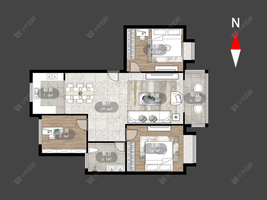 常州都市桃源一期在售二手房源户型图_小牛看房