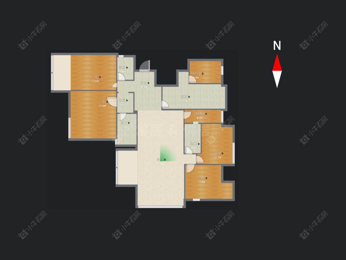 御城房源户型图 常州御城在售二手房源户型图_小牛看房