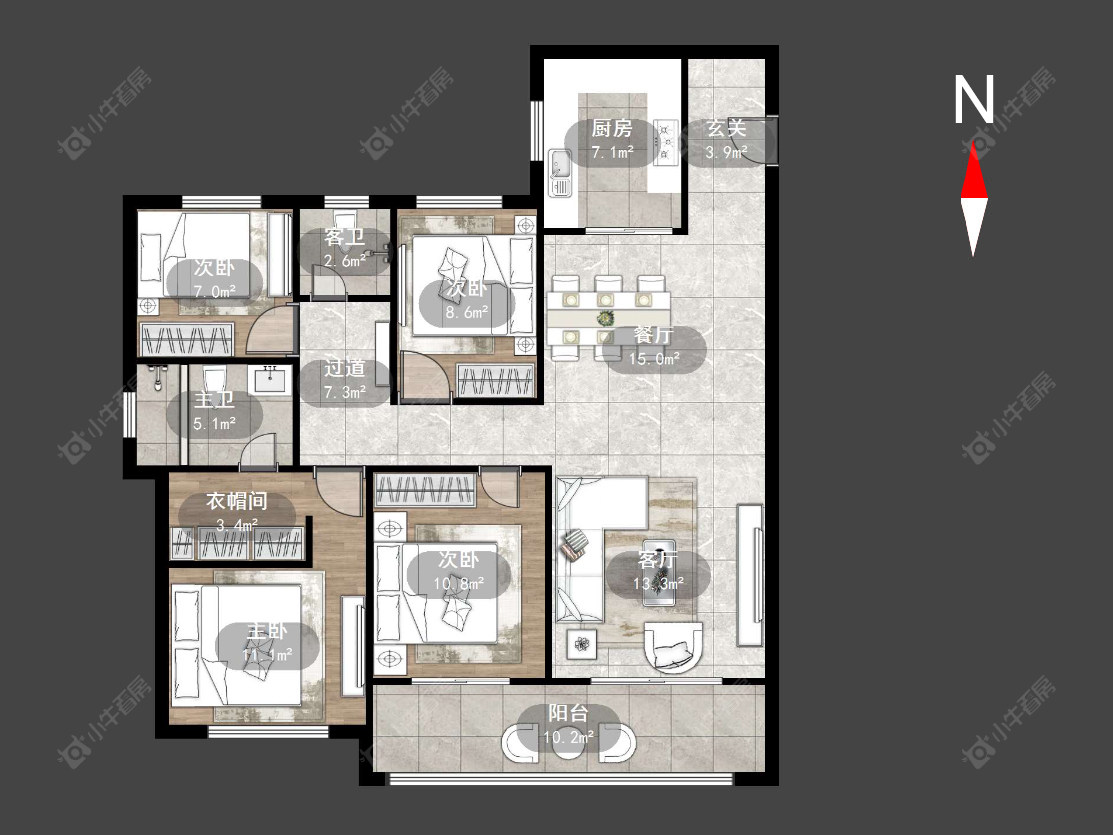 常州璞樾门第在售二手房源户型图_小牛看房