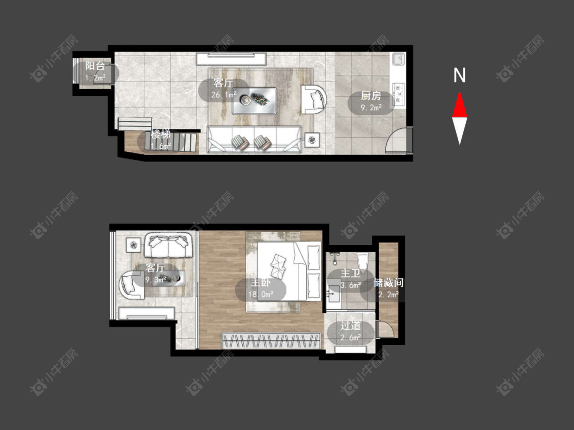 常州现代城在售二手房源户型图_小牛看房