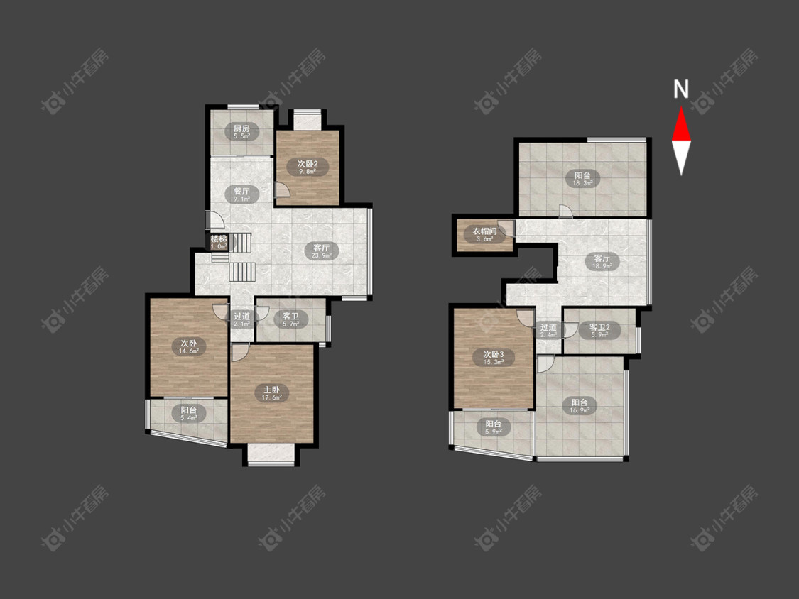 常州聚博花园在售二手房源户型图_小牛看房