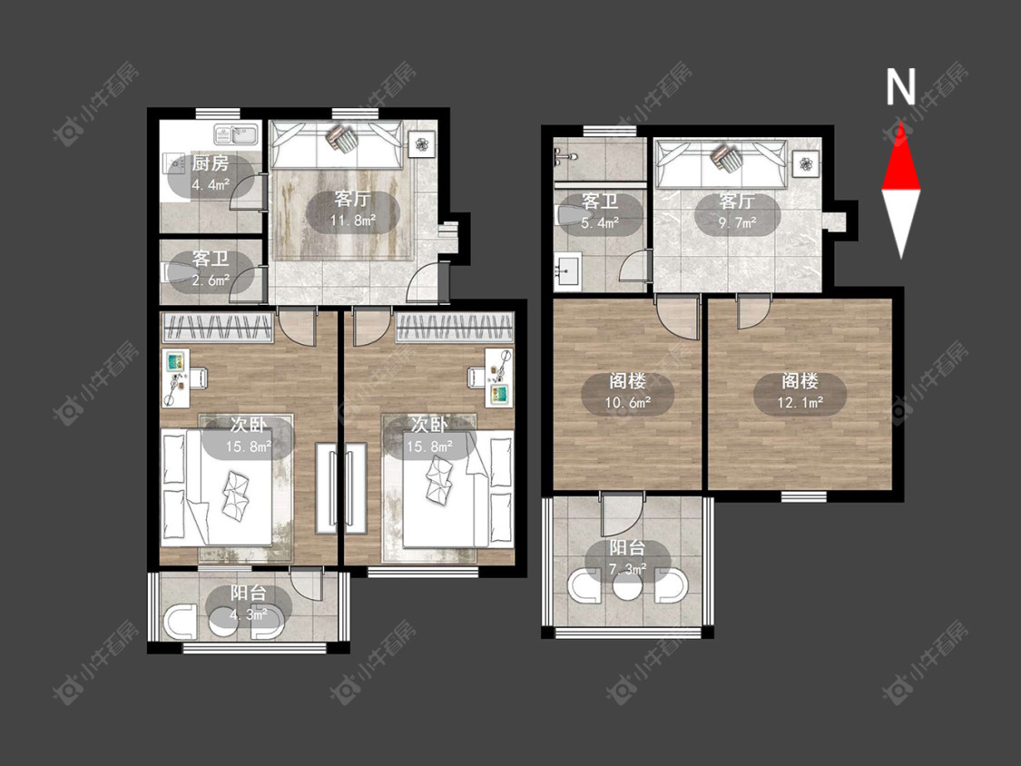 北环新村武进小区房源户型图 常州北环新村武进小区在售二手房源户型图_小牛看房