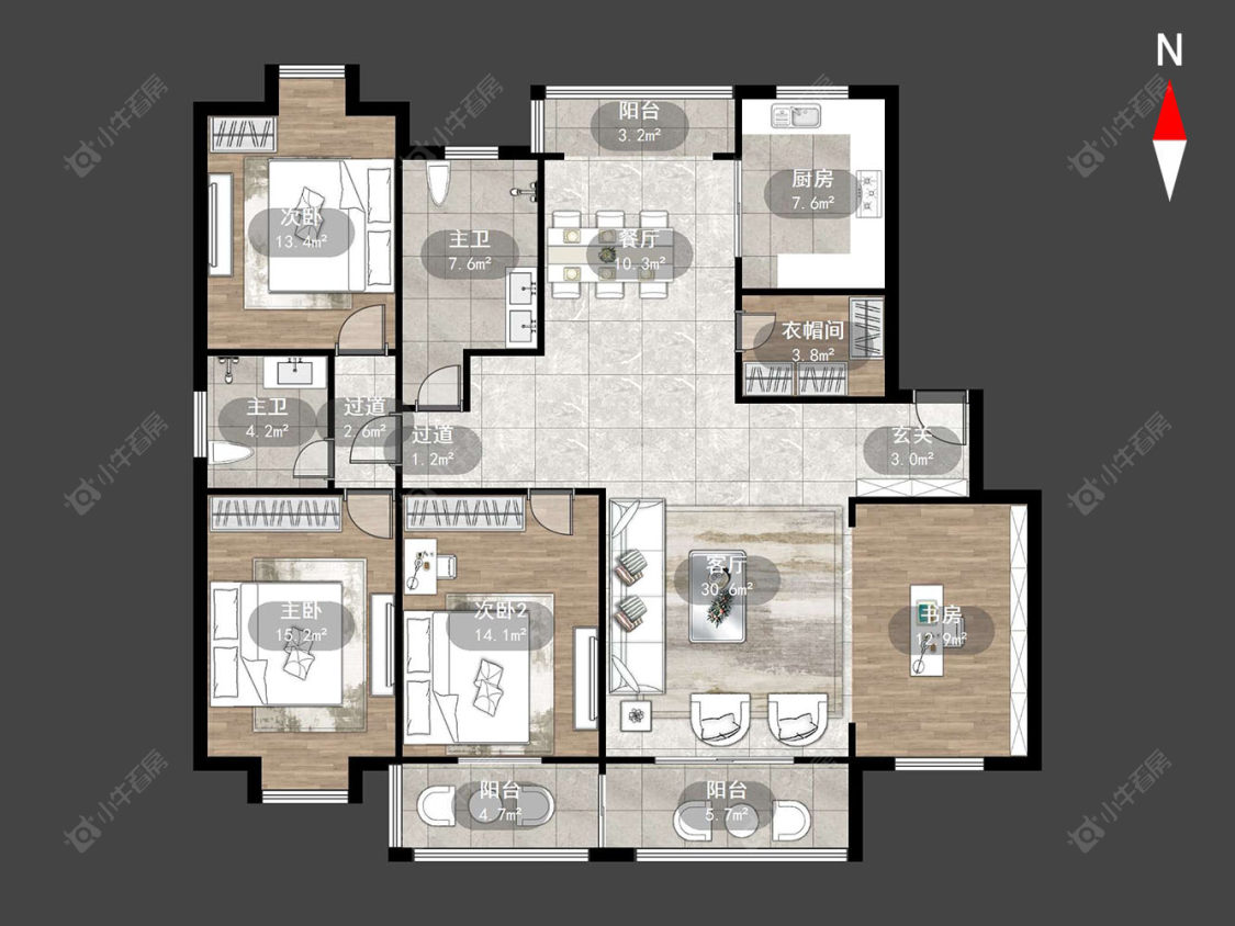 常州迎宾花园在售二手房源户型图_小牛看房