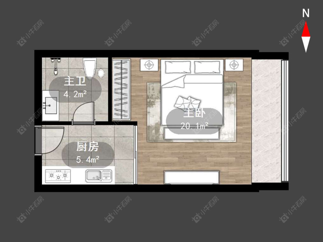 常州宝龙城市广场在售二手房房源户型图_小牛看房