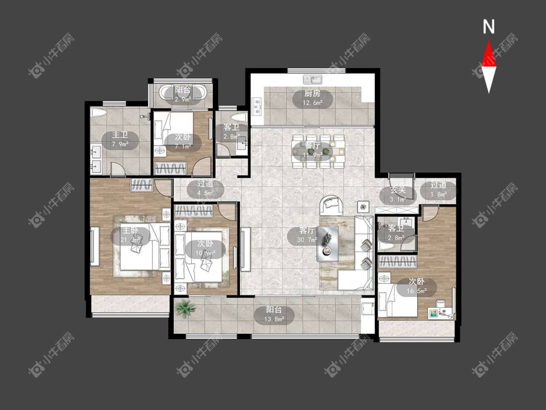 常州万科新都会在租房源室内图_小牛看房