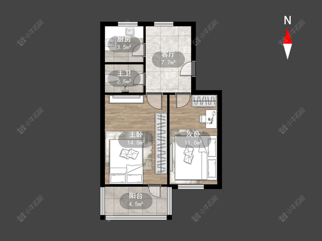 常州荆川东路在售二手房源户型图_小牛看房