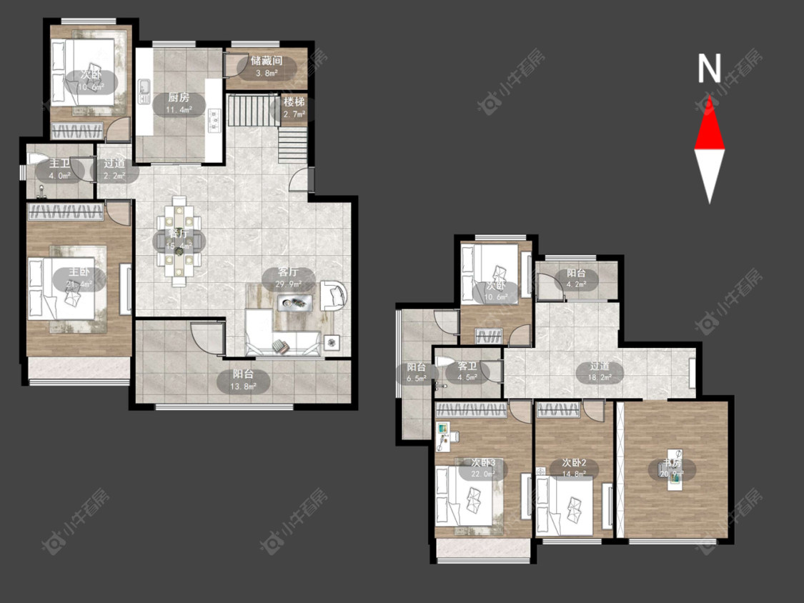 常州奥林匹克花园在售二手房源户型图_小牛看房