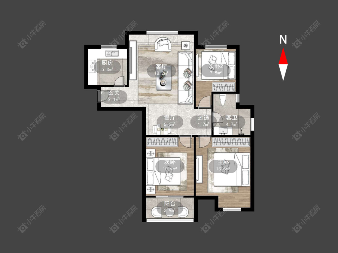 常州香缇湾花园在售二手房源户型图_小牛看房