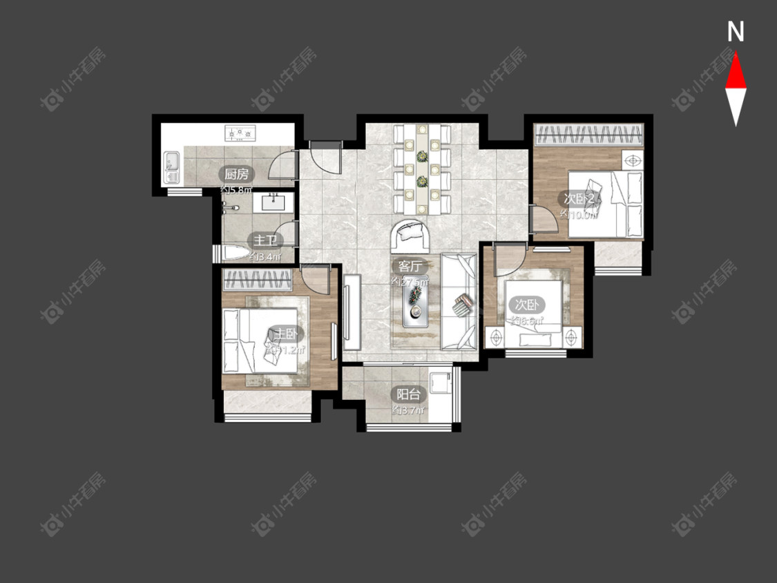 常州保利公园九里在售二手房源户型图_小牛看房