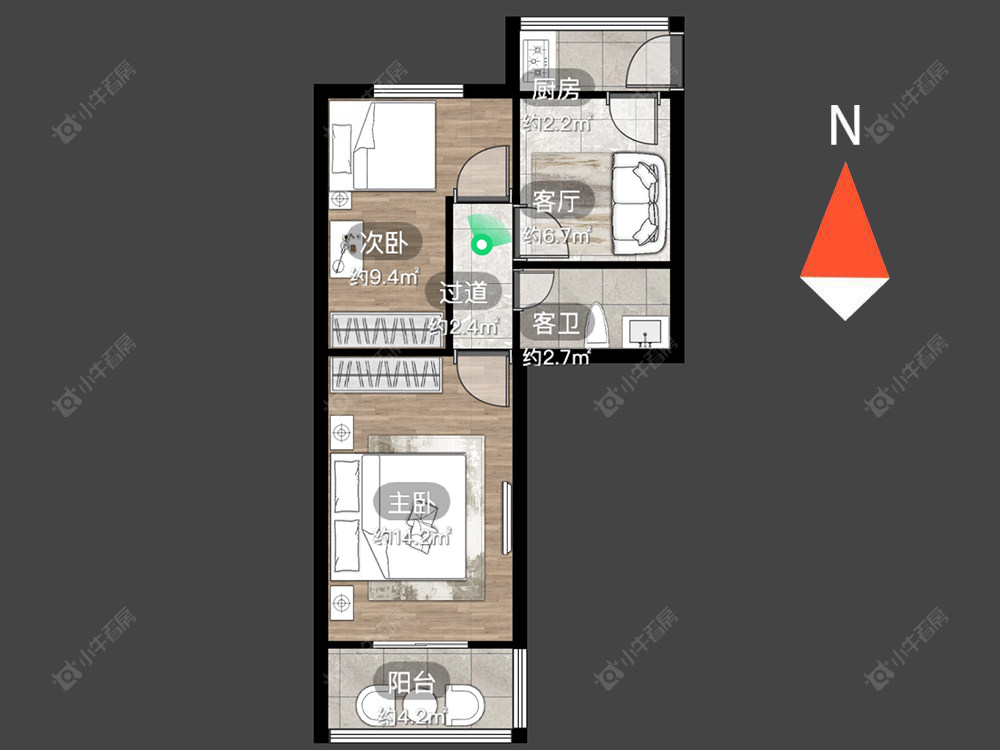 常州勤业新村在售二手房源户型图_小牛看房