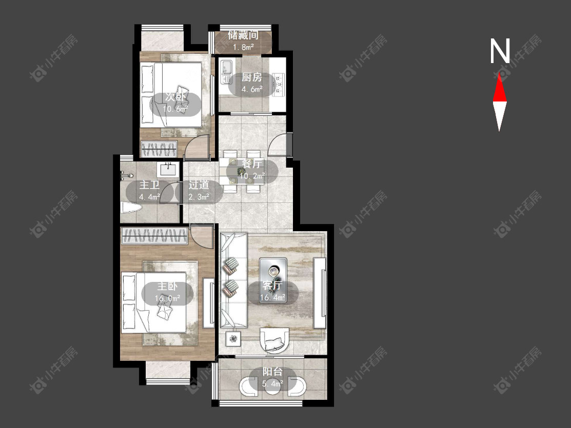 采菱公寓房源户型图 常州采菱公寓在售二手房源户型图_小牛看房