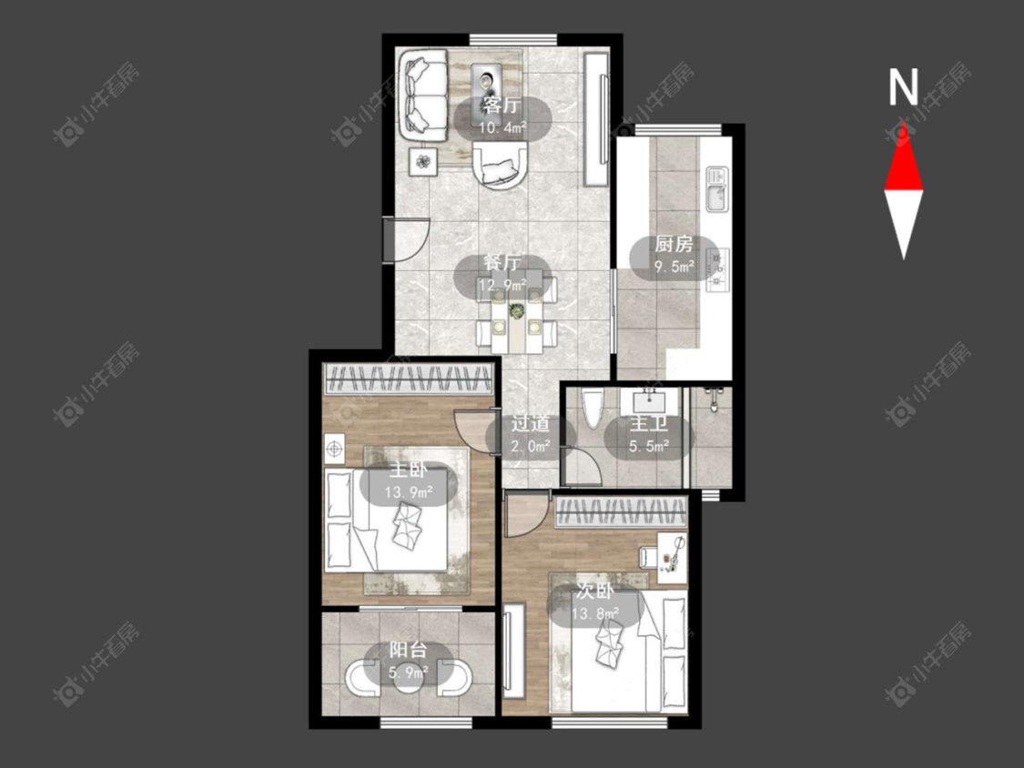 常州怡枫苑在售二手房源户型图_小牛看房