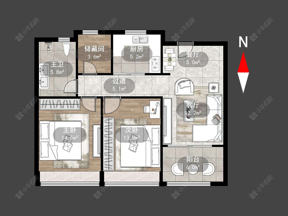 常州金东方花园在售二手房源户型图_小牛看房