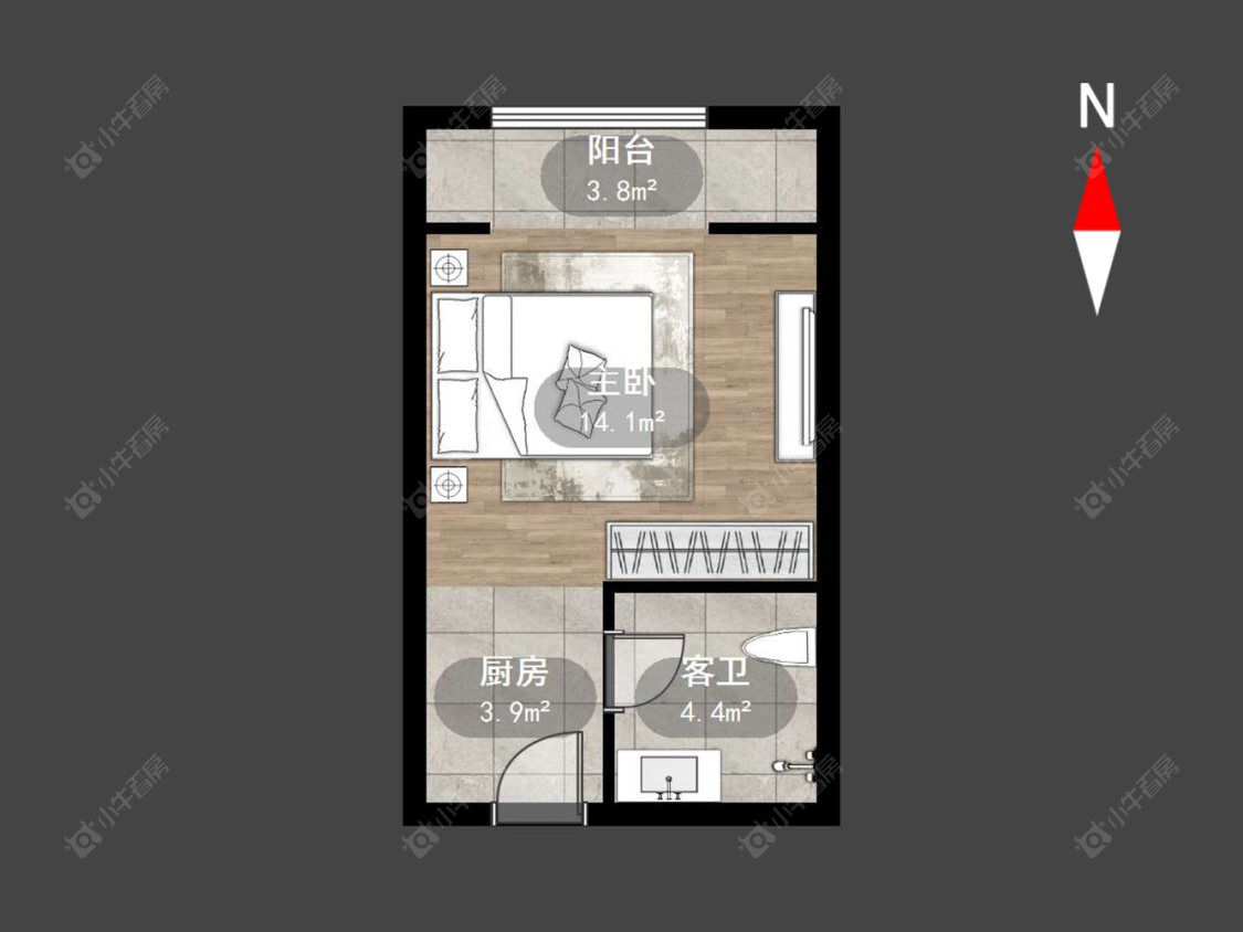 中奥珑郡房源户型图 常州中奥珑郡在售二手房源户型图_小牛看房