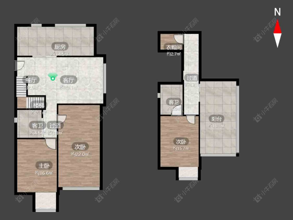 常州湖港名居在售二手房源户型图_小牛看房
