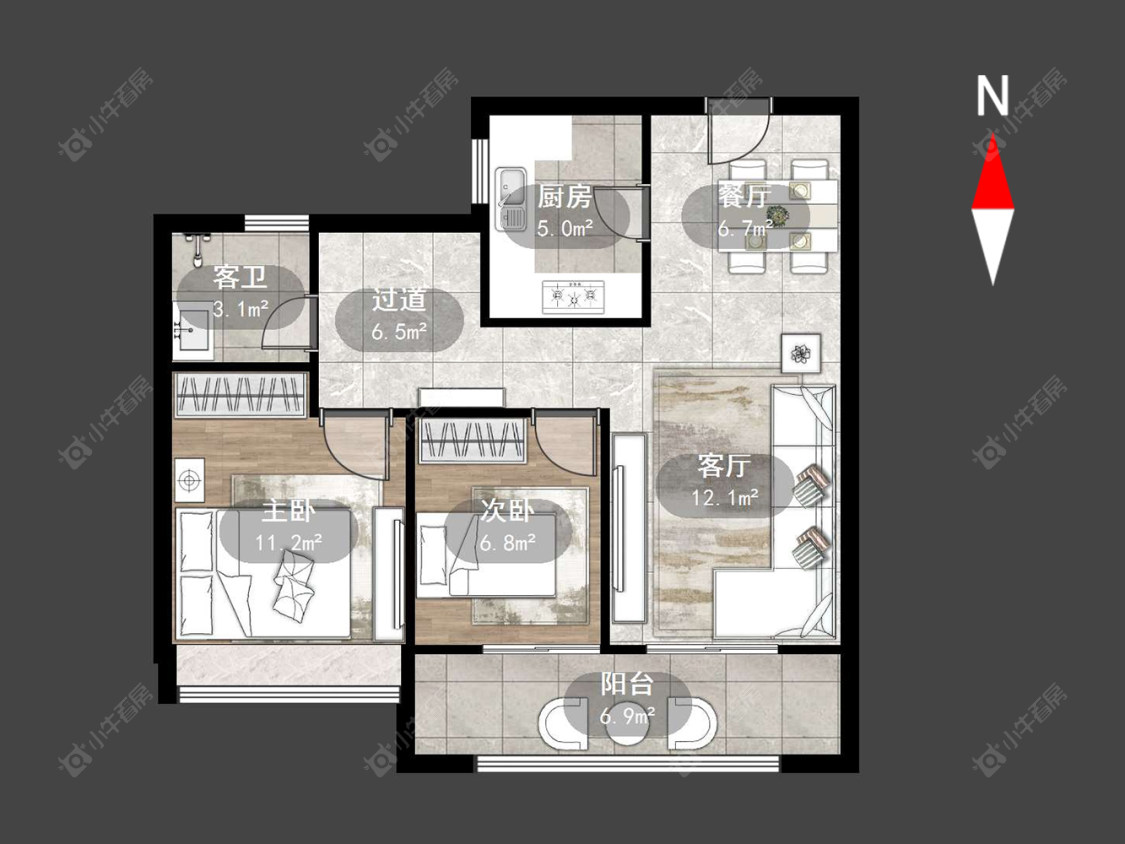 常州邹新花园D区在售二手房源户型图_小牛看房