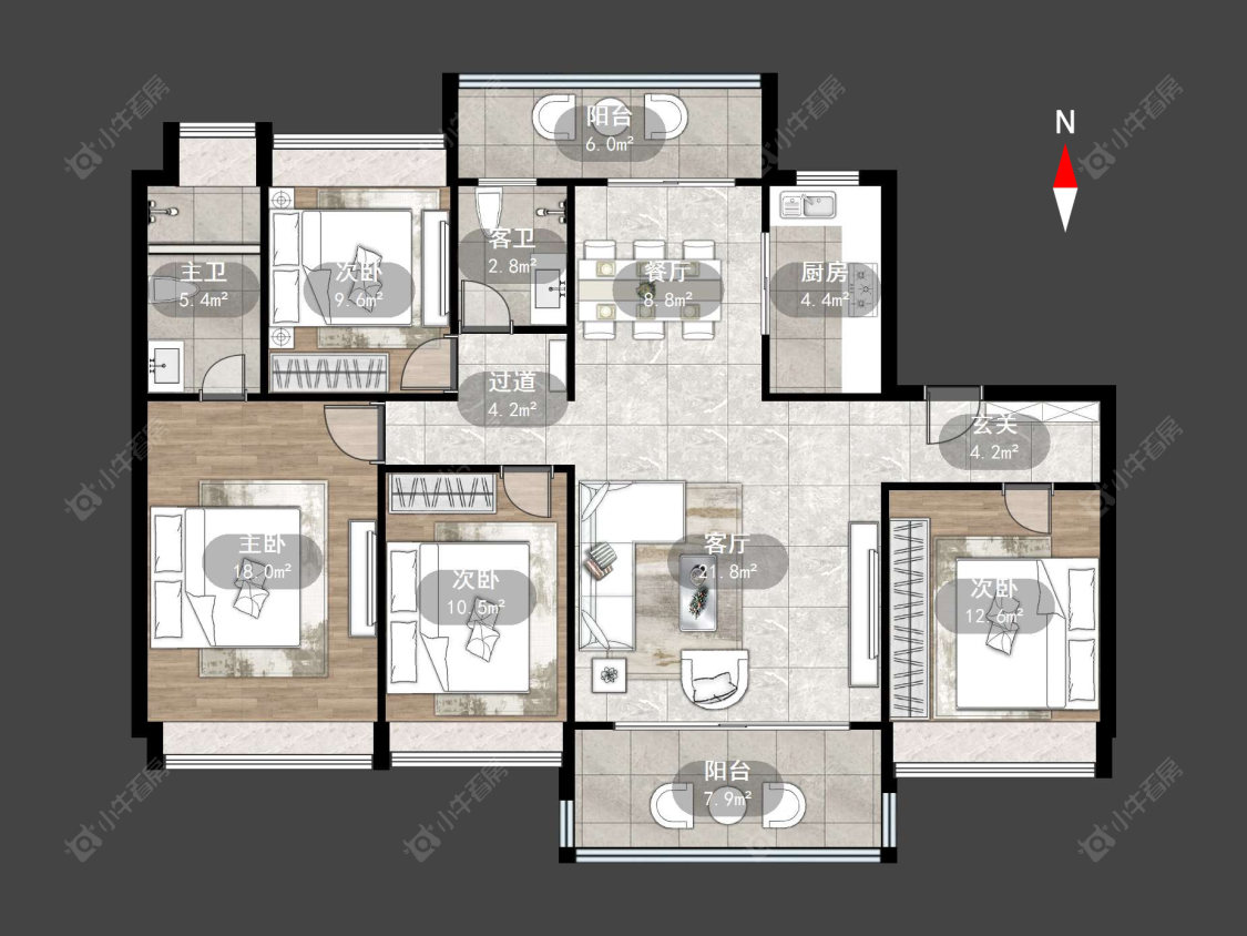 金坛碧桂园三期房源户型图 常州金坛碧桂园三期在售二手房源户型图_小牛看房