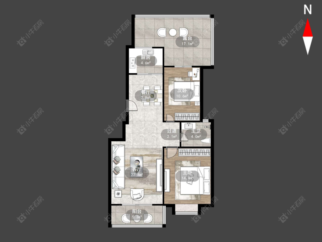 常州锦江丽都花园南区在售二手房源户型图_小牛看房